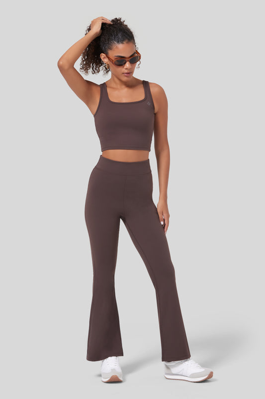 Flared legging - Espresso