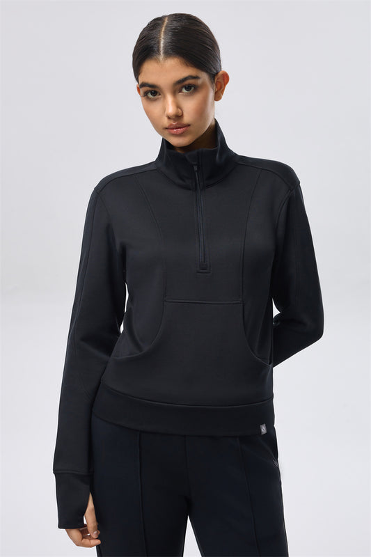 Comfort Half-Zip Jacket - Black