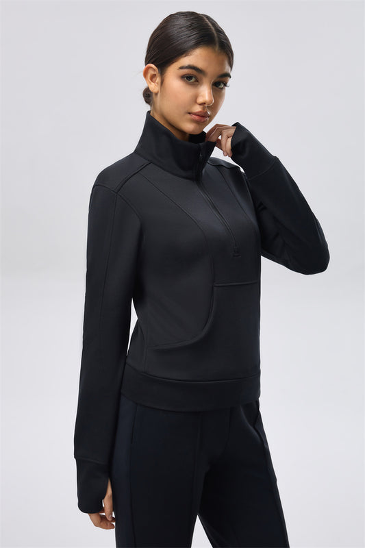 Comfort Half-Zip Jacket - Black