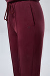 Flared Pants - Dark Maroon
