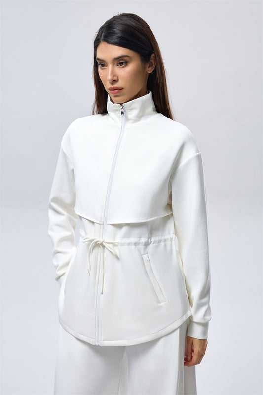 Layered Jacket - White