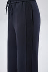 Leisure Ribbed Panel Pants - Navy