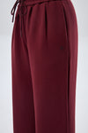 Leisure Pleated Pants - Burgundy