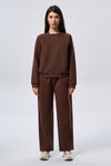 Leisure Pleated Pants - Espresso
