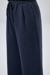 Leisure Pleated Pants - Navy