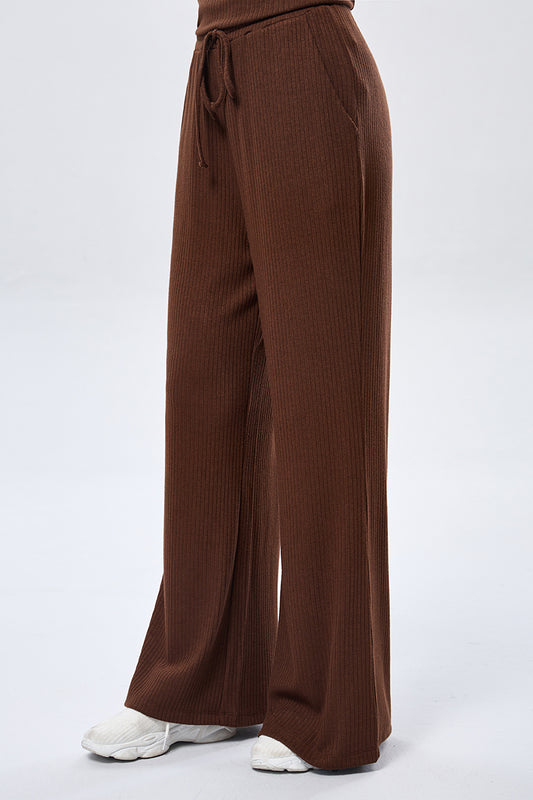 Relax Flared Pants - Chocolate
