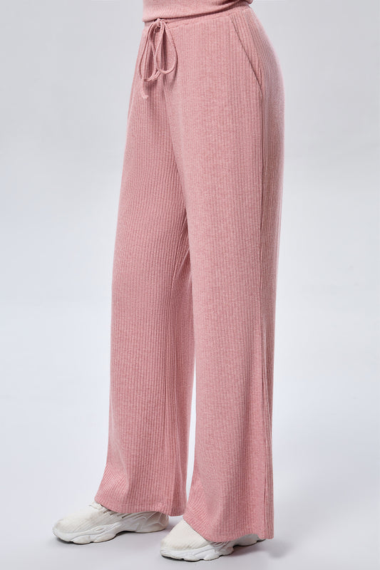 Relax Flared Pants - Pink