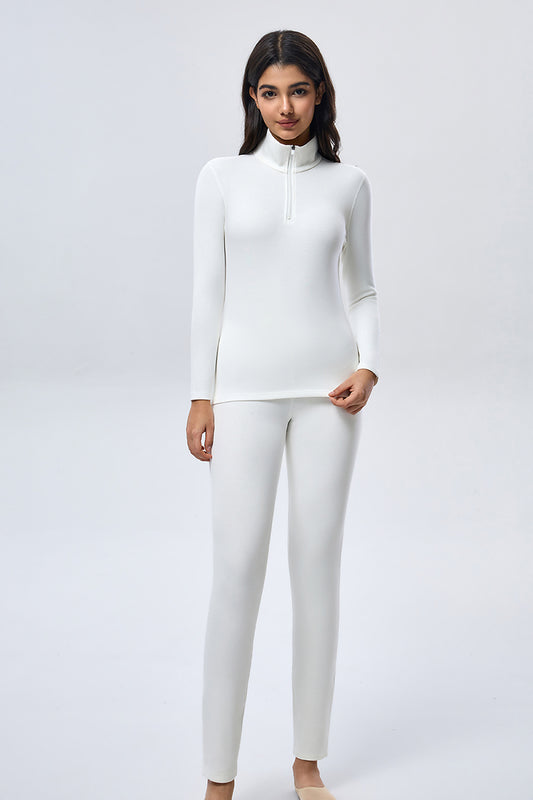 Thermal wool Low Waist Leggings - White