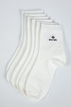 Smooth Crew Socks – White