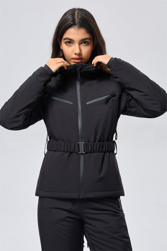 Ski Woven Jacket Omni-Heat tech - Black