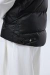 Lightweight Padded Vest with Relaxed Fit - Black