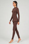 Long Legging Swim Set with Front Zip