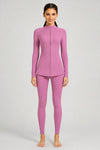 Long Legging Swim Set with Front Zip