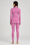 Long Legging Swim Set with Front Zip
