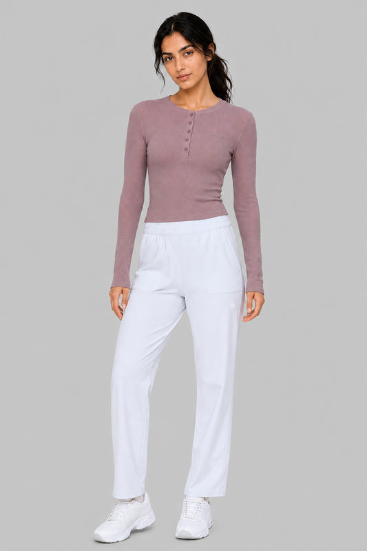 Wide-Leg Active Pants with Pockets