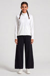 Wide Leg Pants with Drawstring Waist