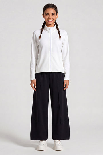 Wide Leg Pants with Drawstring Waist