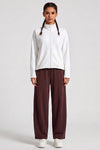 Wide Leg Pants with Drawstring Waist