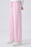 Wide Leg Pants with Drawstring Waist