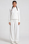 Wide Leg Pants with Drawstring Waist
