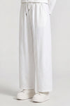 Wide Leg Pants with Drawstring Waist