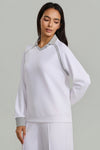 Relaxed Fit Long Sleeve Polo T-Shirt