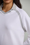 Relaxed Fit Long Sleeve Polo T-Shirt