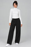 Wide Leg Pants with Elastic Waist