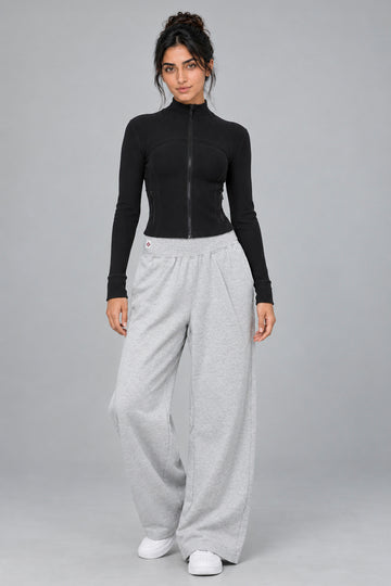 Wide Leg Pants with Elastic Waist