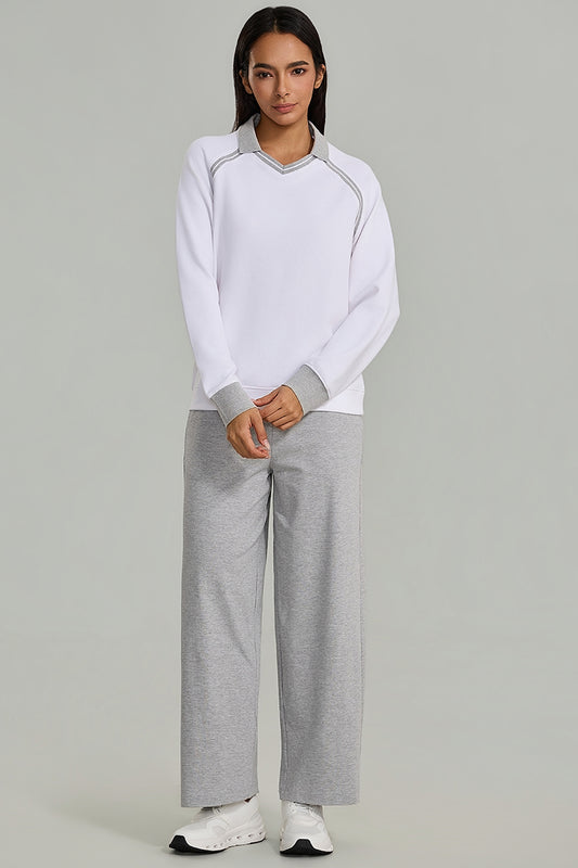 Wide Leg Pants with Elastic Waist