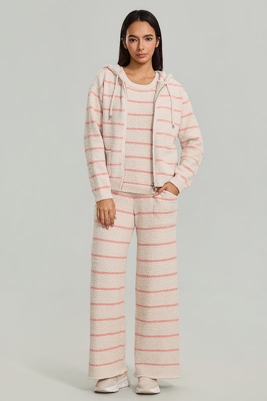 Wide-Leg Knit Trousers